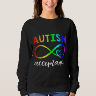 Red Instead Autism Autism Acceptance 74 Sweatshirt