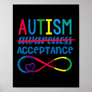 Red Instead Autism In April We Wear Red Autism Awa Poster