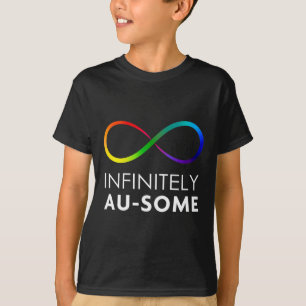 Red Instead Autism - Infinitely Au-some Infinity  T-Shirt