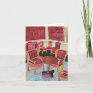 Red Interior:Chateau de Fontainebleau Card