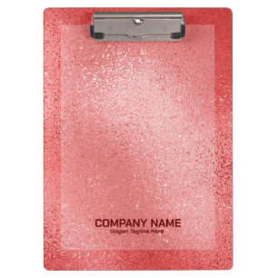 Red iridescent shimmering glass texture clipboard