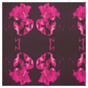 Red Iris Fabric