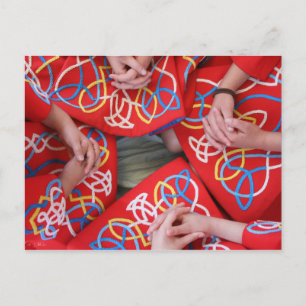 Red Irish Dance Dress Postcard