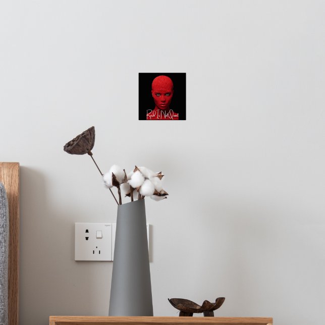 Red Is Not Quiet Foil Prints (In Situ (Bedroom 2))