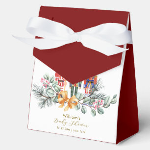 Red It's Cold Outside Nutcracker Baby Shower Favour Box