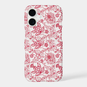 Red Jacobean print