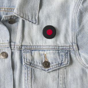 Red Japan Sun 3 Cm Round Badge