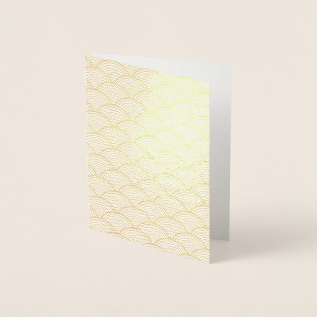 Red Japanese Wave Foil Card (Front)