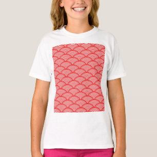 Red Japanese Wave T-Shirt