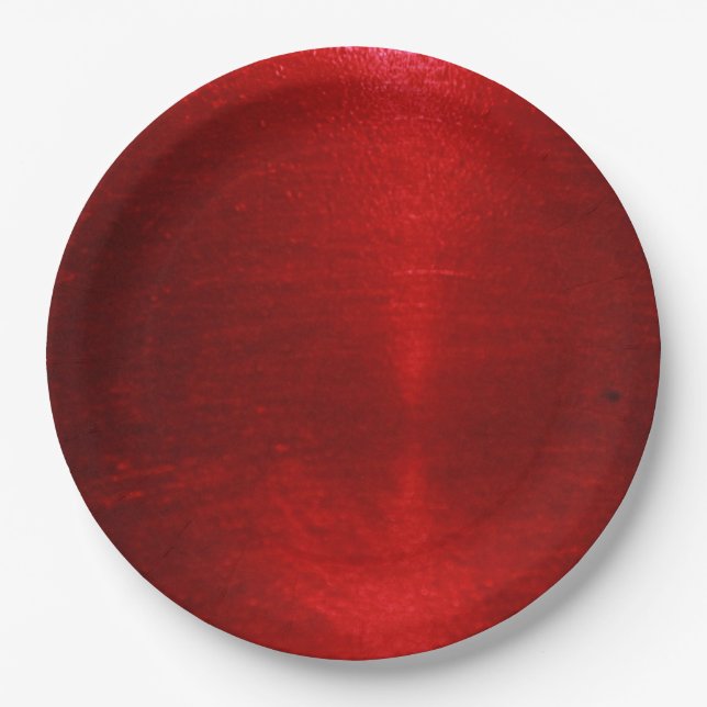Red Jello Paper Plate (Front)