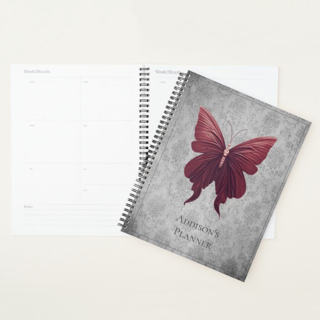 Red Jewelled Butterfly Planner (Display)