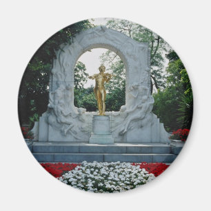 Red Johann Strauss Memorial, Stadtpark, Vienna, Au Magnet