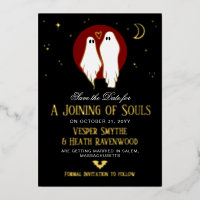 Red Joining of Souls Halloween Wedding