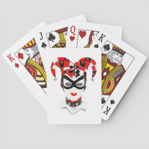 Red Joker Head Playing Cards