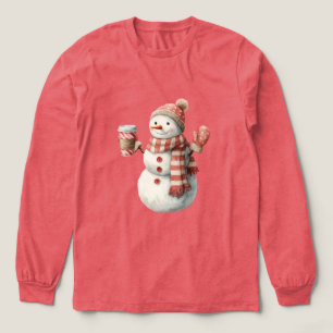 Red Jolly Christmas Letter Tri-Blend Shirt