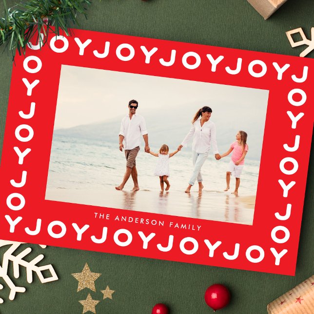 RED JOY | Christmas Photo Frame Holiday Card (Creator Uploaded)