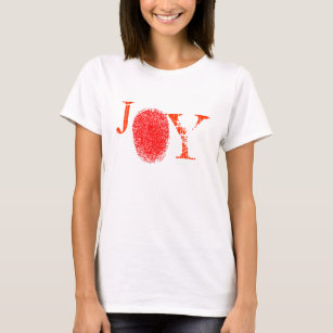 Red Joy Fingerprint T-Shirt