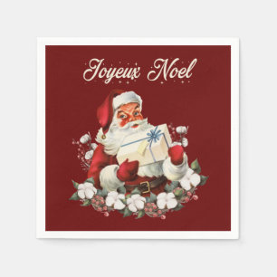 Red Joyeux Noel Napkin