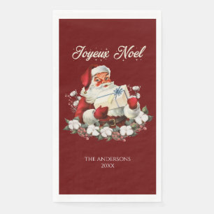 Red Joyeux Noel  Napkin