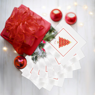 Red Joyoux Noel Paper Napkin