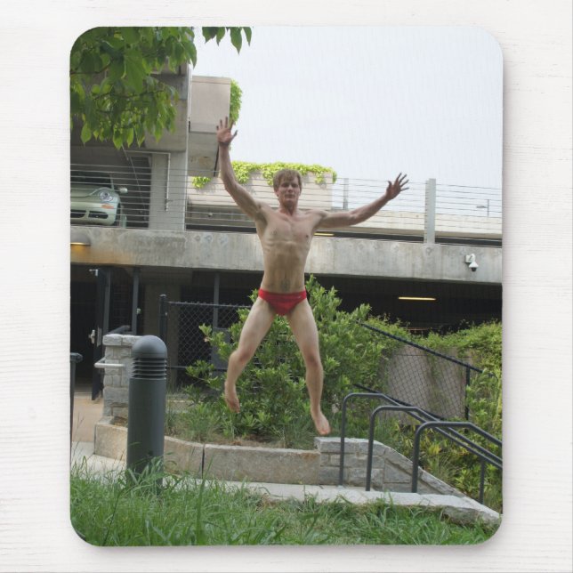 Red Jumps! Mouse Pad (Front)