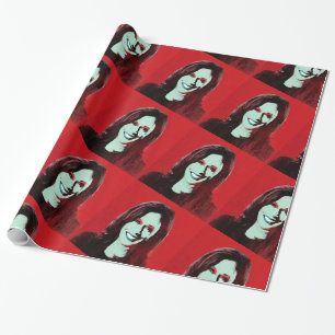 Red Kamala Harris Pop Art Wrapping Paper
