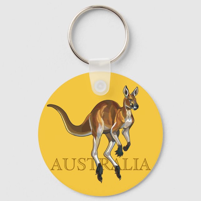 red kangaroo key ring (Front)