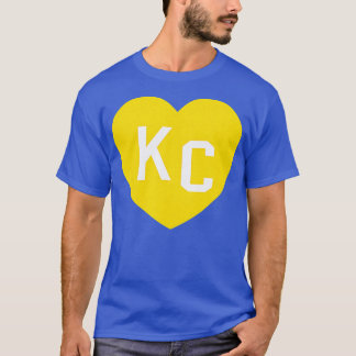 Red Kansas City Heart Kc Heart Love KC Initials Re T-Shirt