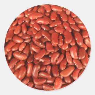 Red Kidney Beans Classic Round Sticker