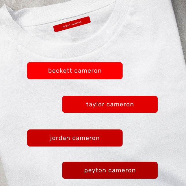 Red Kids Name Iron On Clothing (Creator Uploaded)