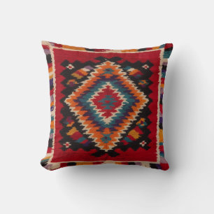 Red Kilim Pillows UK: Traditional Design with Mode