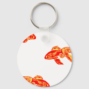 red kingyo key ring