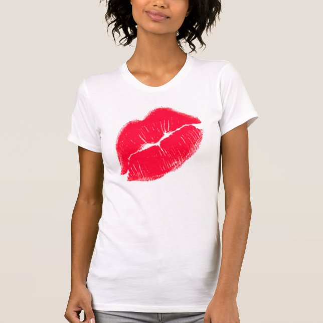 Red Kissy Lips T-Shirt (Front)