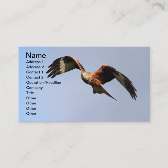 Red Kite Business Card (Front)