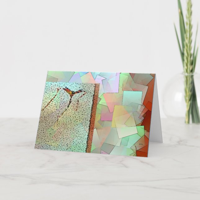 Red Kite in the Wind Greeting Card (Front)