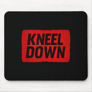 Red Kneel Down Emblem Mouse Pad