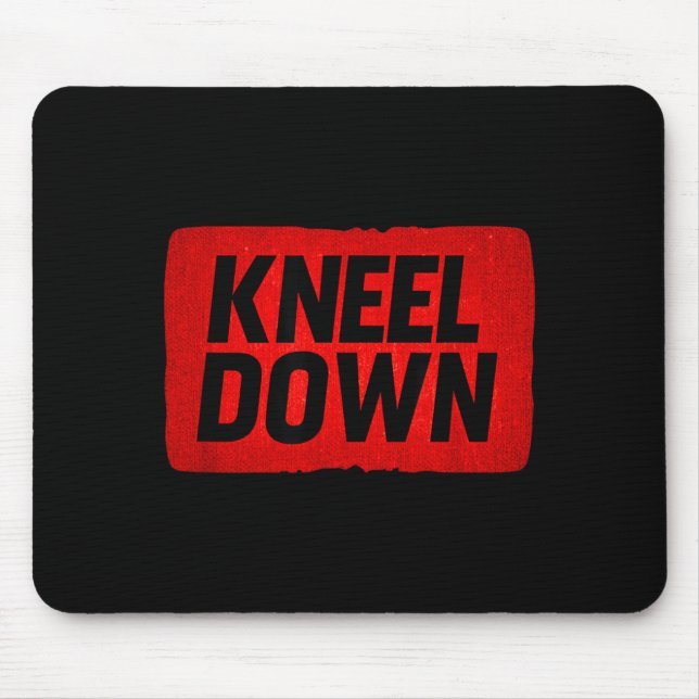 Red Kneel Down Emblem Mouse Pad (Front)