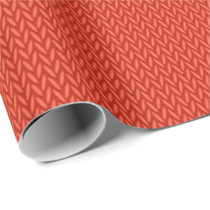 Red knitting wool texture background wrapping paper