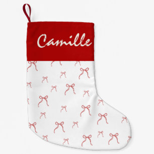 Red Knot Modern Small Christmas Stocking