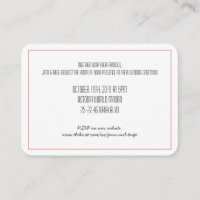 Red Knot Save the Date Invitation | RSVP card