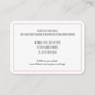 Red Knot Save the Date Invitation RSVP card