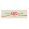Red Knot Union Double Happiness Wedding Favour Tag