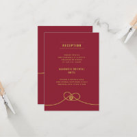 Red Knot Union Double Xi Chinese Wedding Reception