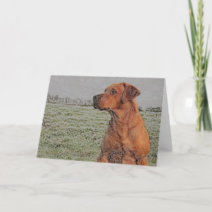 Red Lab Greeting Card