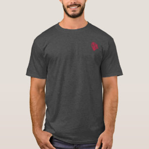 Red Lace Daffodils Emblem Blossom Basics T-Shirt