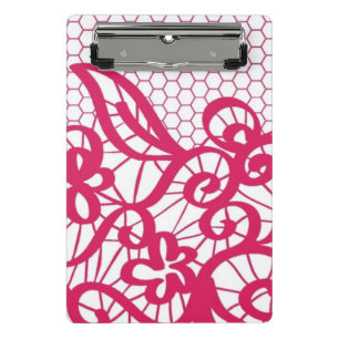Red lace mini clipboard