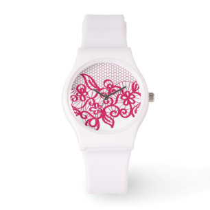 Red lace watch