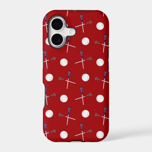 Red lacrosse pattern (Back)