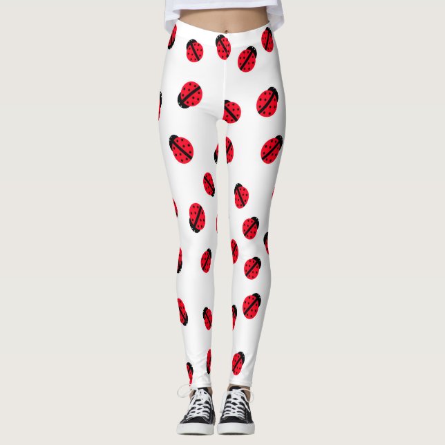 Red Lady Bug Leggings (Front)