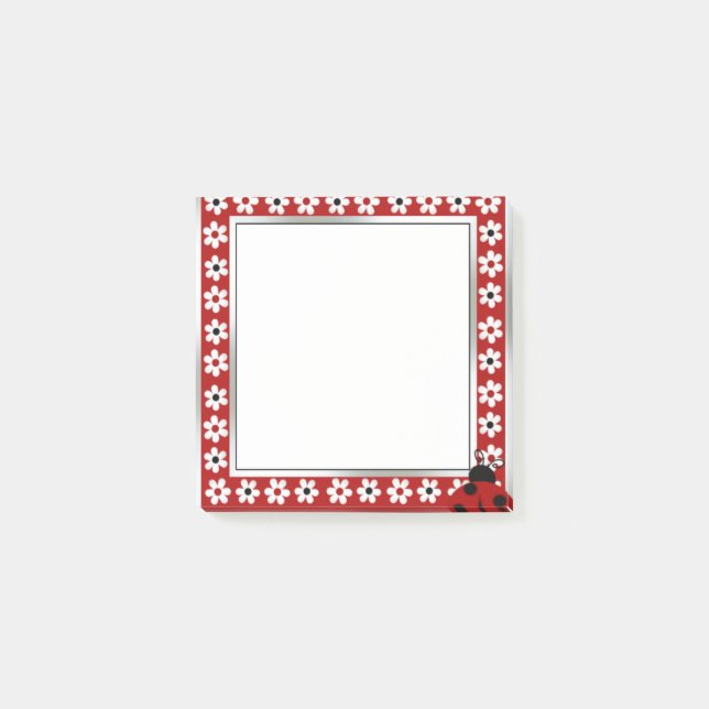 Red Lady Bug Post-it® Notes (Front)